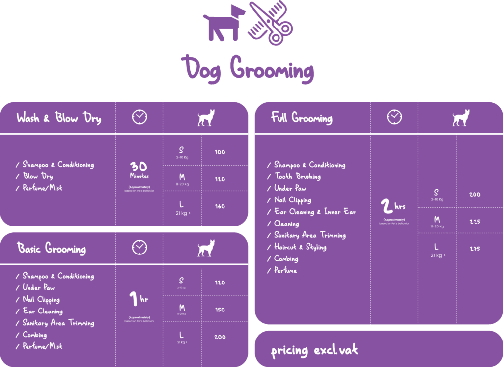 DOG GROOMING - new price